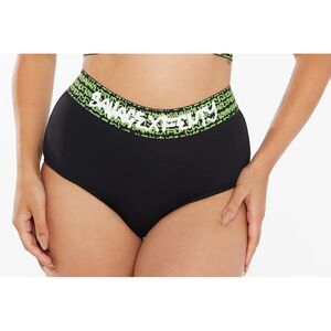 NWT Savage x Fenty Tagged Forever‎ Booty Short Panty Black Small Black Green